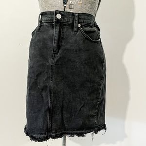 Black J Crew Denim Skirt M 29